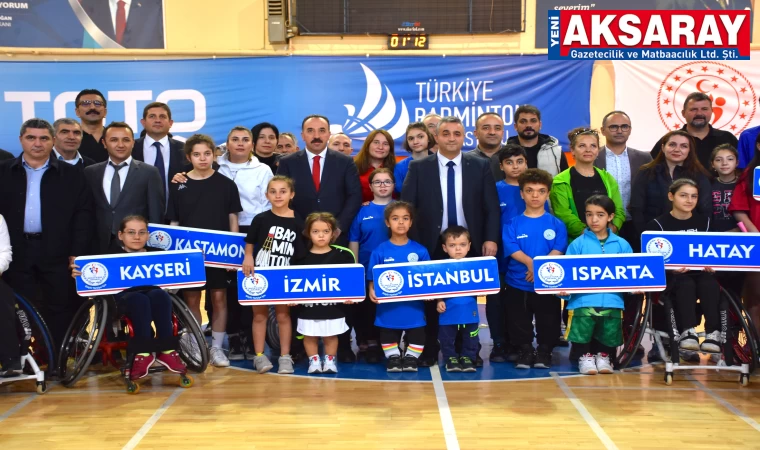 Para Badminton Türkiye Şampiyonası Aksaray'da yapıldı