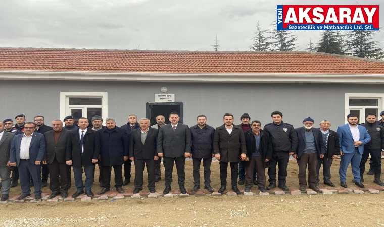 Uzunkaya köyüne Taziye Evi yapıldı