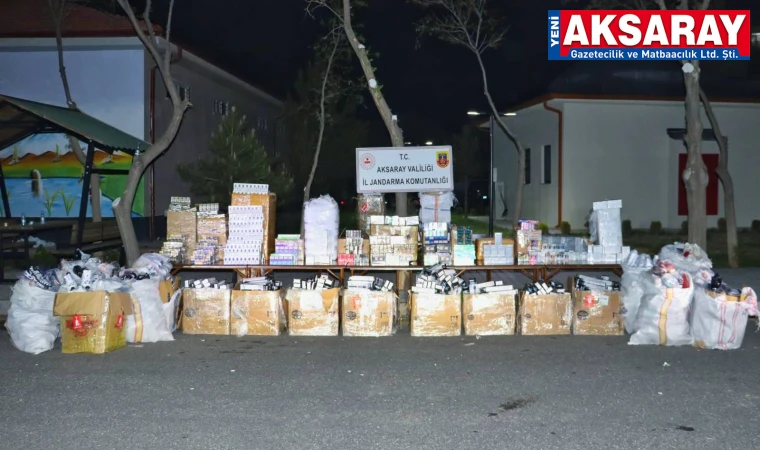 JANDARMA'DAN DEV KAÇAKÇILIK OPERASYONU 14 Milyon TL değerinde mal ele geçirildi