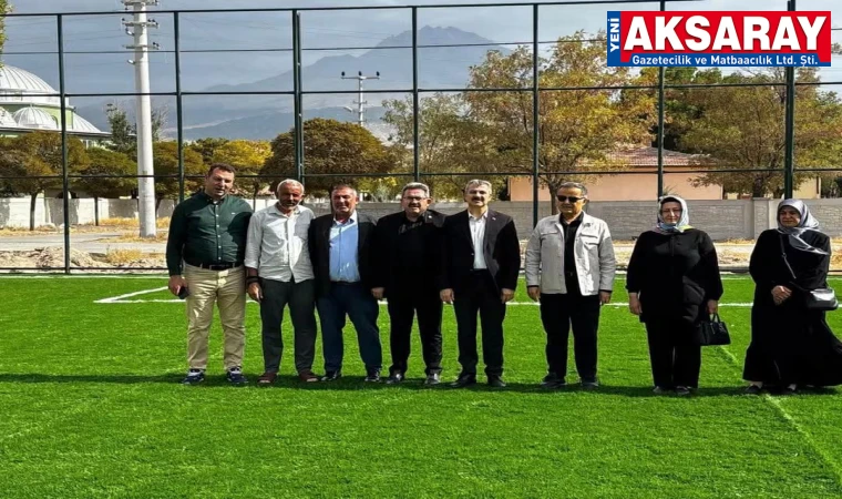 Gözlükuyu Köyü’ne modern halı saha