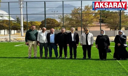 Gözlükuyu Köyü’ne modern halı saha